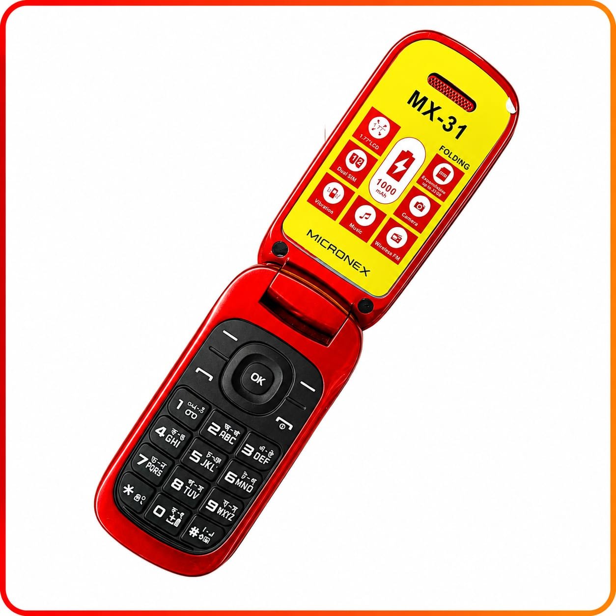 Micronex MX31 Folding Phone - Image 3