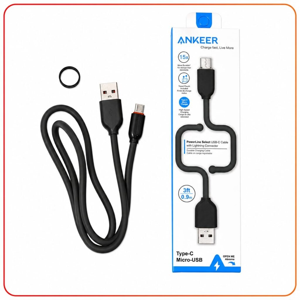 ANKEER Charger Cable – Type-C Supported